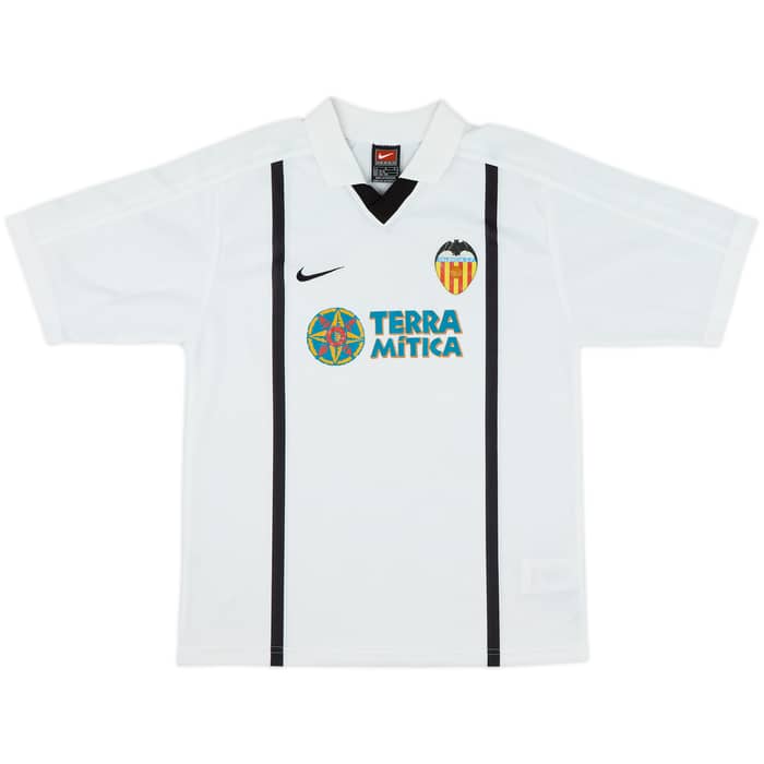 2000-01 Valencia Home Shirt - 6/10 - (L.Boys)