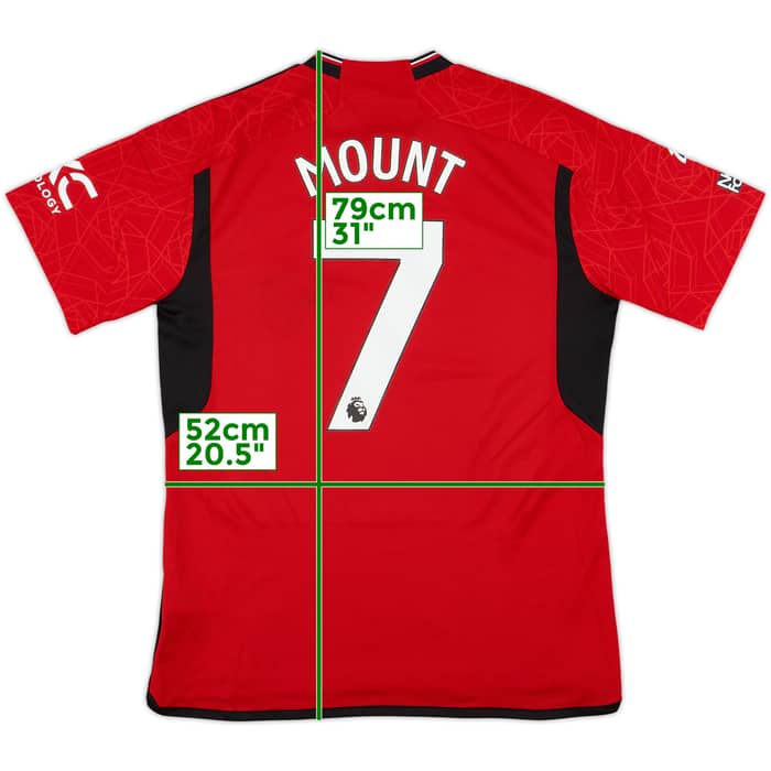 2023-24 Manchester United Home Shirt Mount #7 - 10/10 - (L)