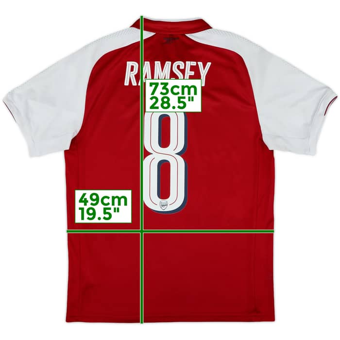 2017-18 Arsenal Home Shirt Ramsey #8 - 6/10 - (M)