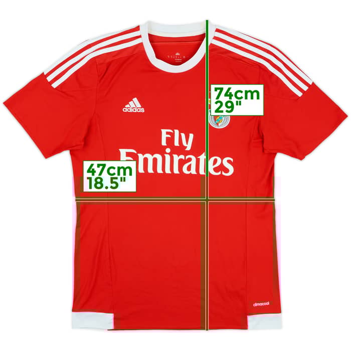 2015-16 Benfica Home Shirt - 8/10 - (M)