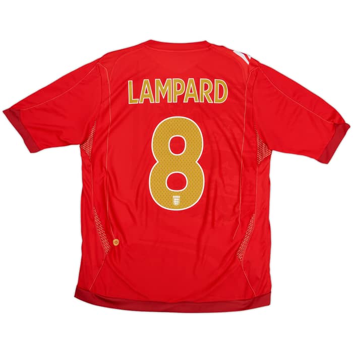 2006-08 England Away Shirt Lampard #8 - 6/10 - (L)