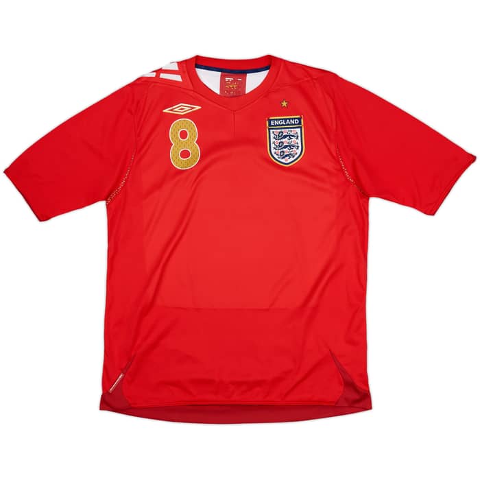 2006-08 England Away Shirt Lampard #8 - 6/10 - (L)