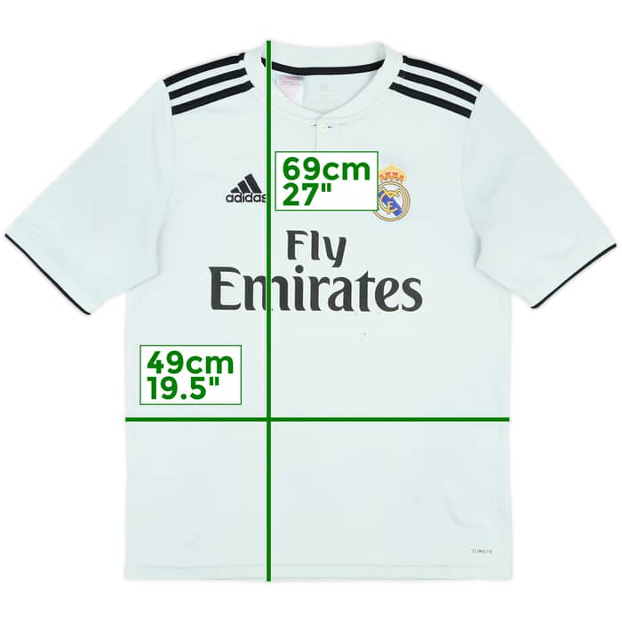 2018-19 Real Madrid Home Shirt - 5/10 - (XL.Boys)
