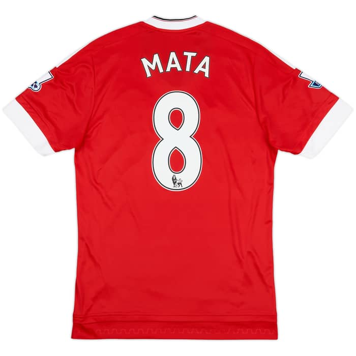 2015-16 Manchester United Home Shirt Mata #8 - 9/10 - (S)