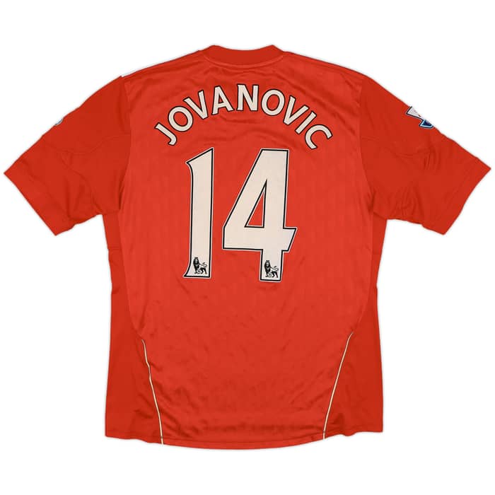 2010-12 Liverpool Home Shirt Jovanovic #14 - 4/10 - (L)