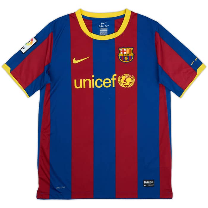 2010-11 Barcelona Home Shirt Messi #10 - 8/10 - (XL.Boys)