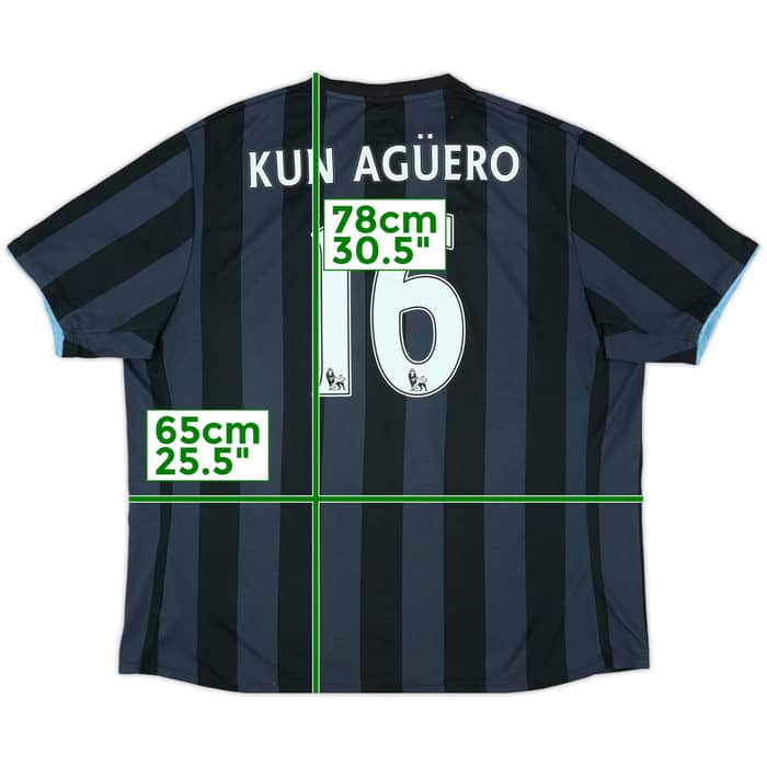 2012-13 Manchester City Third Shirt Kun Aguero #16 - 6/10 - (XXL)