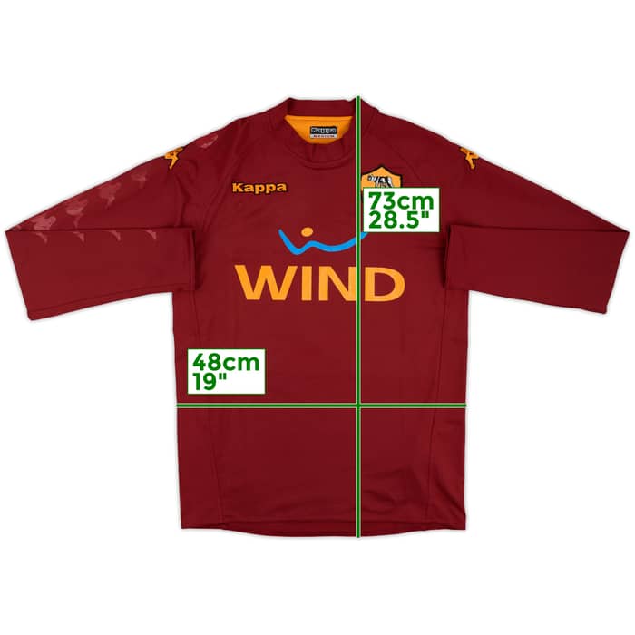2007-08 Roma Training L/S Shirt - 8/10 - (M)