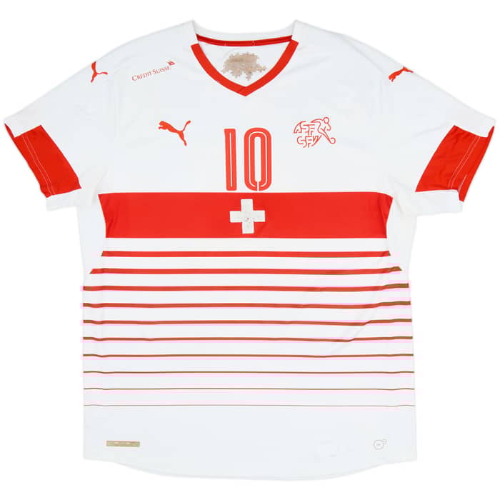 2016-17 Switzerland Away Shirt Xhaka #10 - 7/10 - (L)