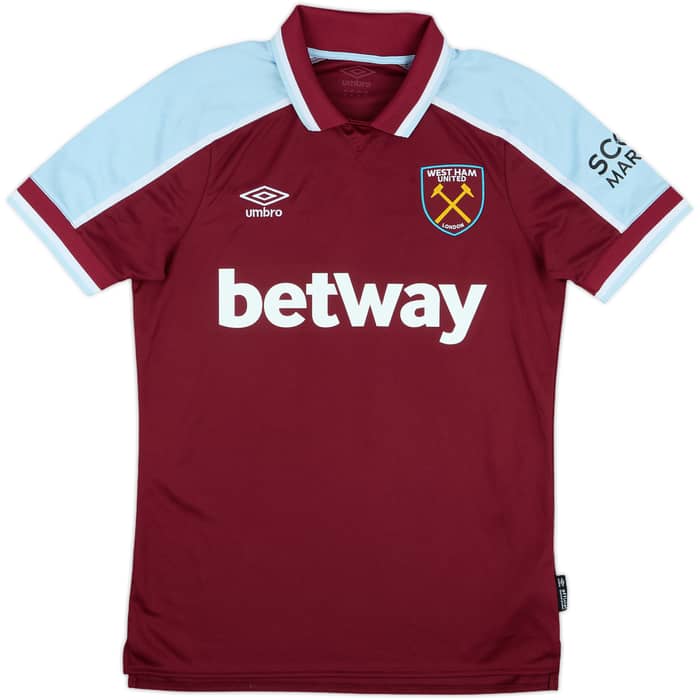 2021-22 West Ham Home Shirt Noble #16 - 9/10 - (S)