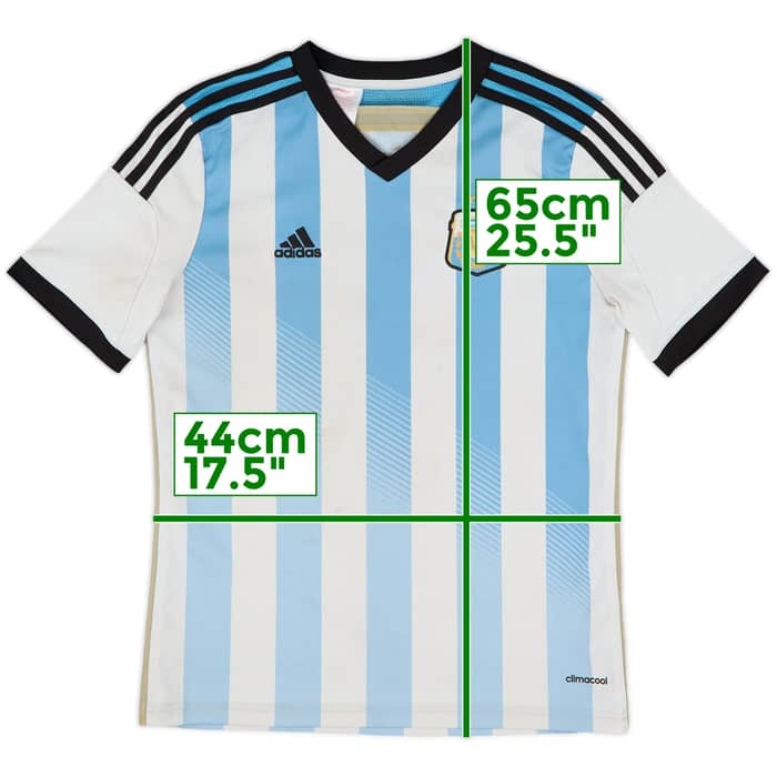 2013-15 Argentina Home Shirt - 5/10 - (L.Boys)