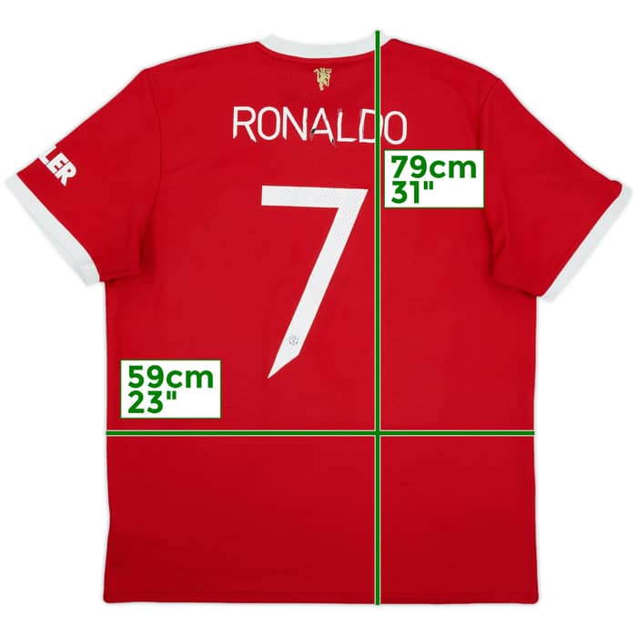 2021-22 Manchester United Home Shirt Ronaldo #7 - 5/10 - (XL)