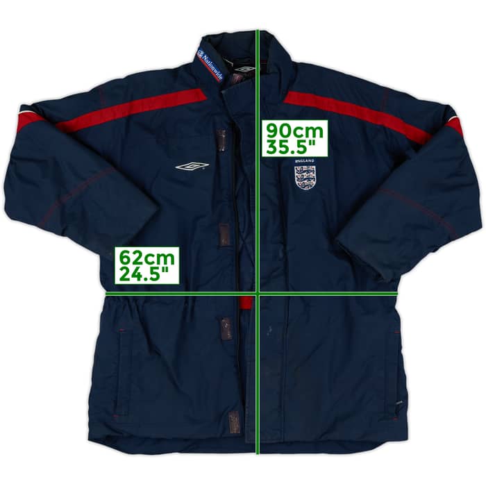 2004-06 England Umbro Padded Bench Coat - 3/10 - (S)