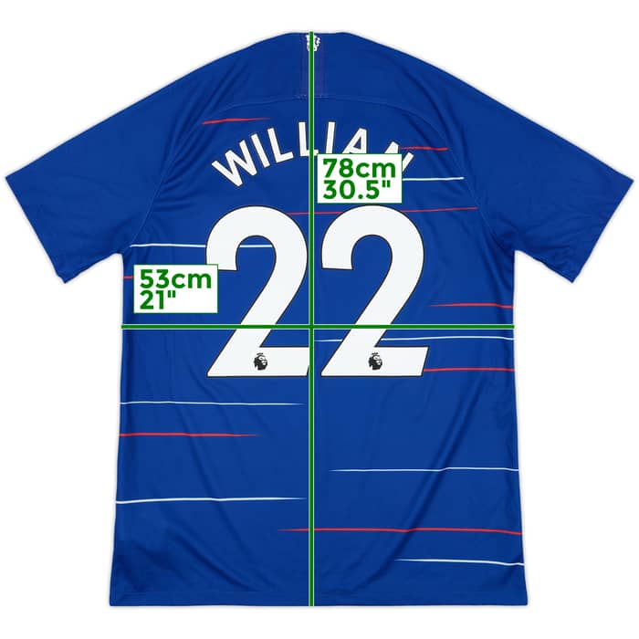 2018-19 Chelsea Home Shirt Willian #22 - 9/10 - (L)