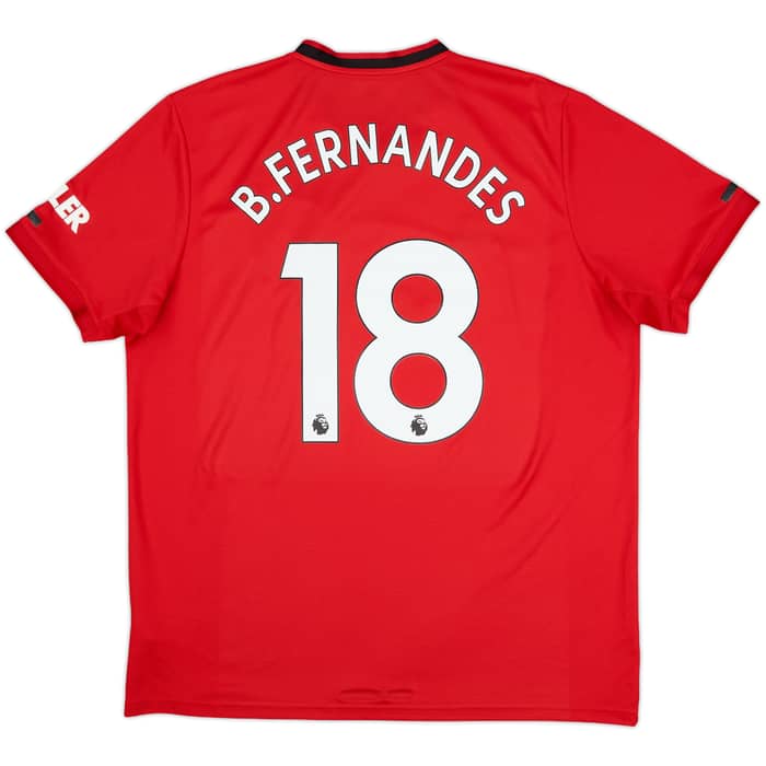 2019-20 Manchester United Home Shirt B.Fernandes #18 - 6/10 - (XL)