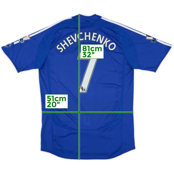 2006-08 Chelsea Home Shirt Shevchenko #7 - 7/10 - (M)