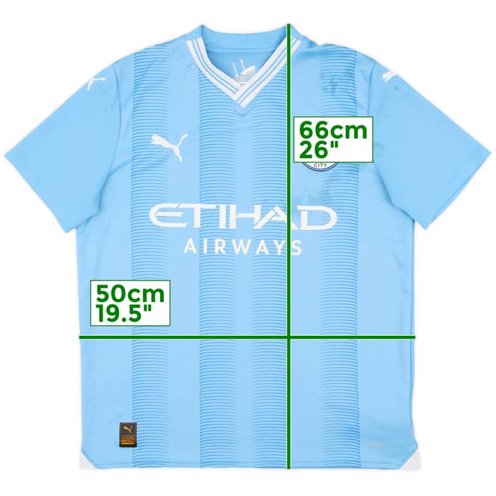 2023-24 Manchester City Home Shirt - 5/10 - (XL.Boys)