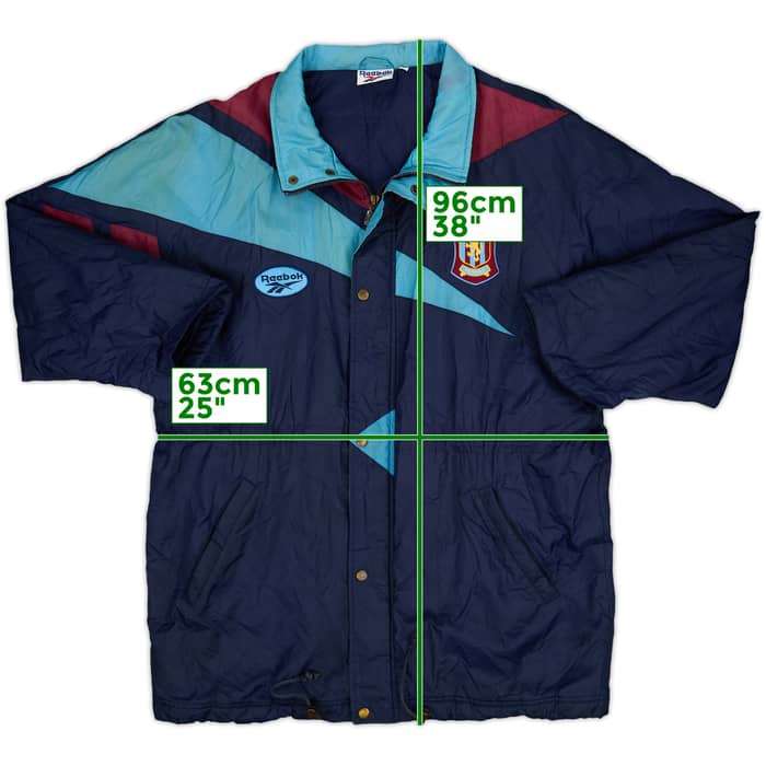 1995-97 Aston Villa Reebok Padded Bench Coat - 6/10 - (XL)