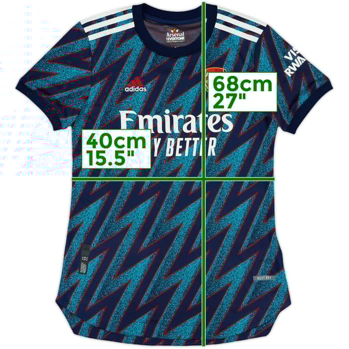 2021-22 Arsenal Authentic Third Shirt - 9/10 - (Women's XS)