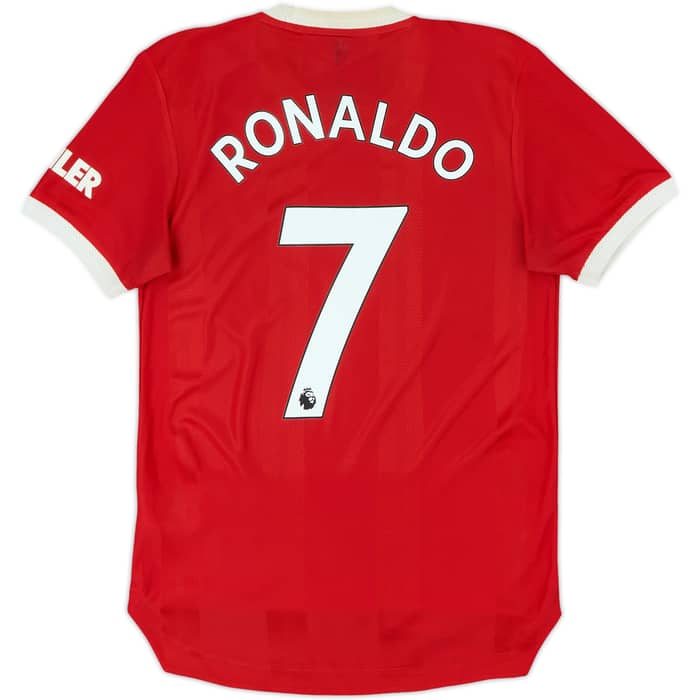 2021-22 Manchester United Authentic Home Shirt Ronaldo #7 - 6/10 - (S)