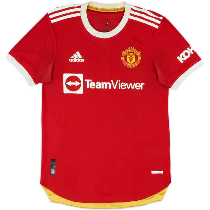 2021-22 Manchester United Authentic Home Shirt Ronaldo #7 - 6/10 - (S)