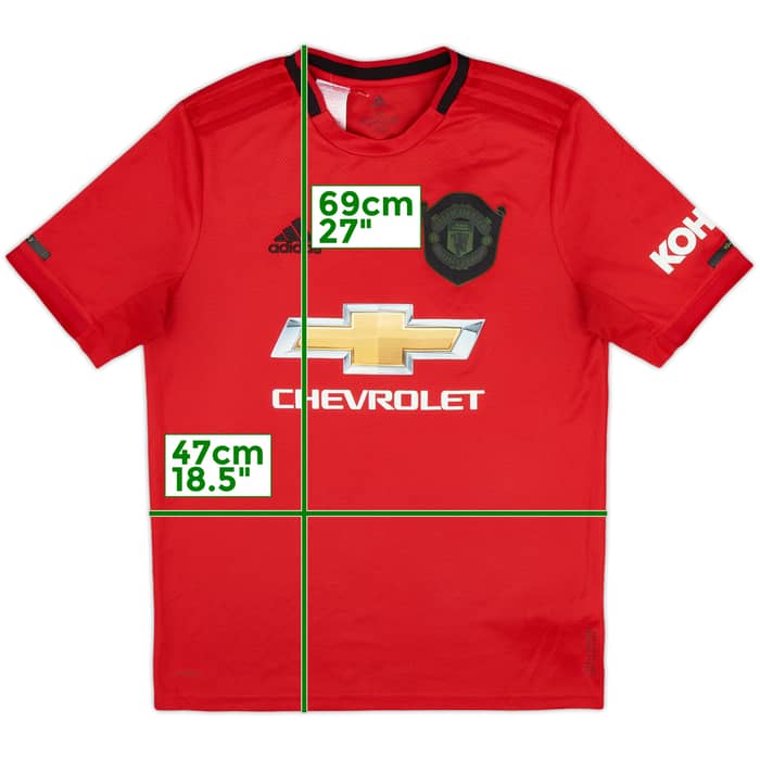 2019-20 Manchester United Home Shirt - 8/10 - (XL.Boys)