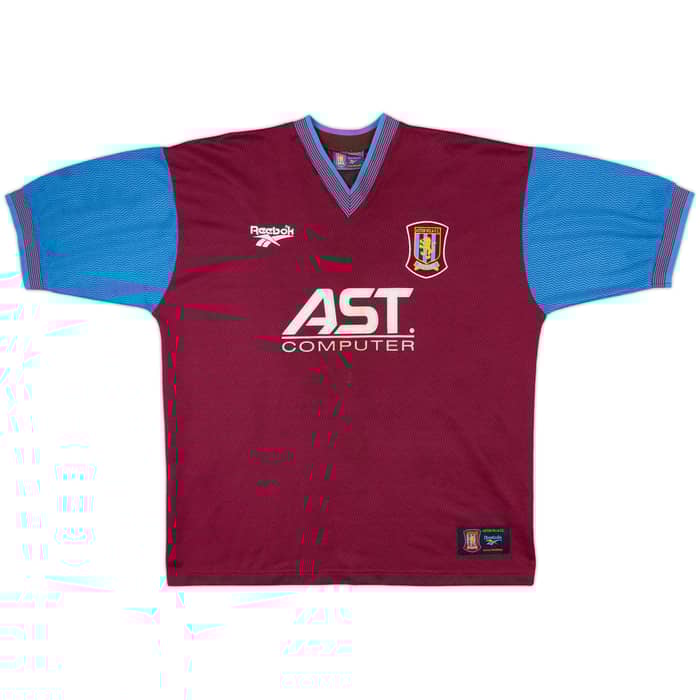 1997-98 Aston Villa Home Shirt Yorke #10 - 8/10 - (XL)