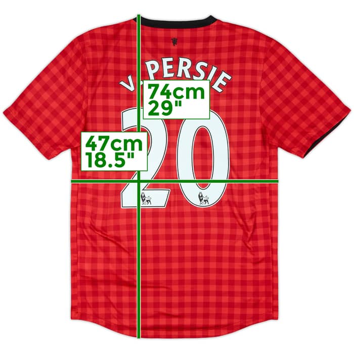 2012-13 Manchester United Home Shirt v.Persie #20 - 8/10 - (S)