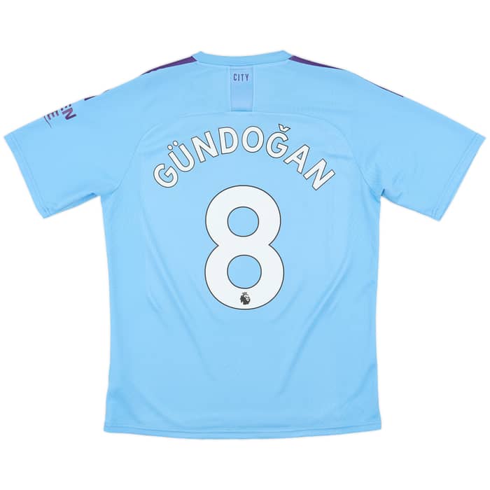 2019-20 Manchester City Home Shirt Gundogan #8 - 7/10 - (L)