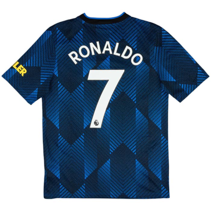 2021-22 Manchester United Third Shirt Ronaldo #7 - 9/10 - (XL.Boys)
