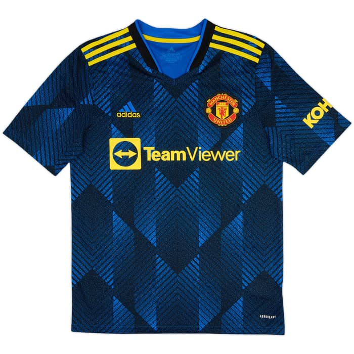 2021-22 Manchester United Third Shirt Ronaldo #7 - 9/10 - (XL.Boys)