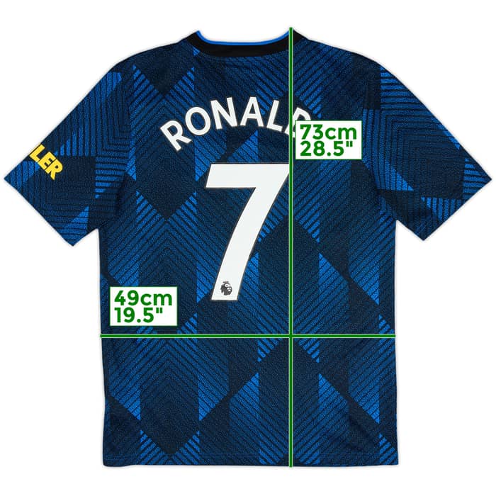 2021-22 Manchester United Third Shirt Ronaldo #7 - 9/10 - (XL.Boys)