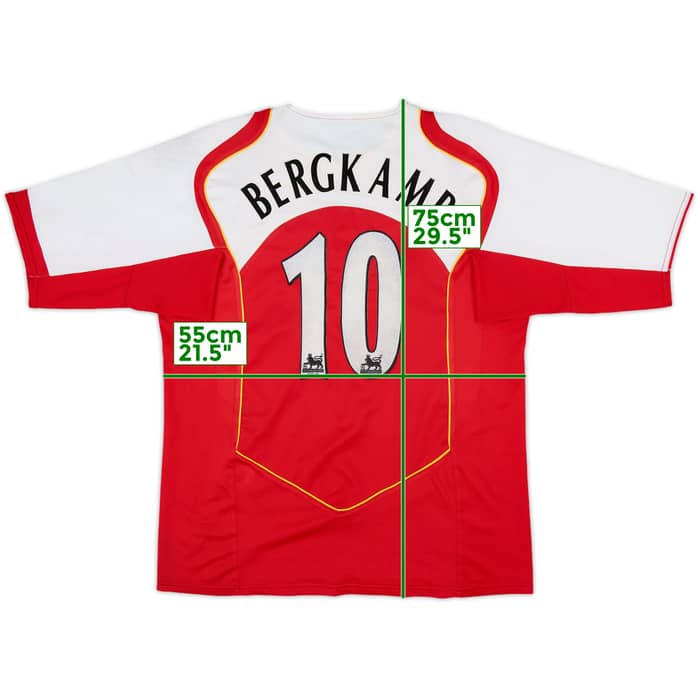 2004-05 Arsenal Home Shirt Bergkamp #10 - 8/10 - (L)