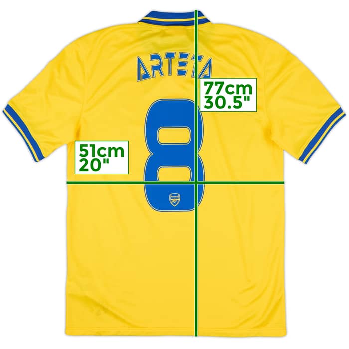 2013-14 Arsenal Away Shirt Arteta #8 - 8/10 - (M)