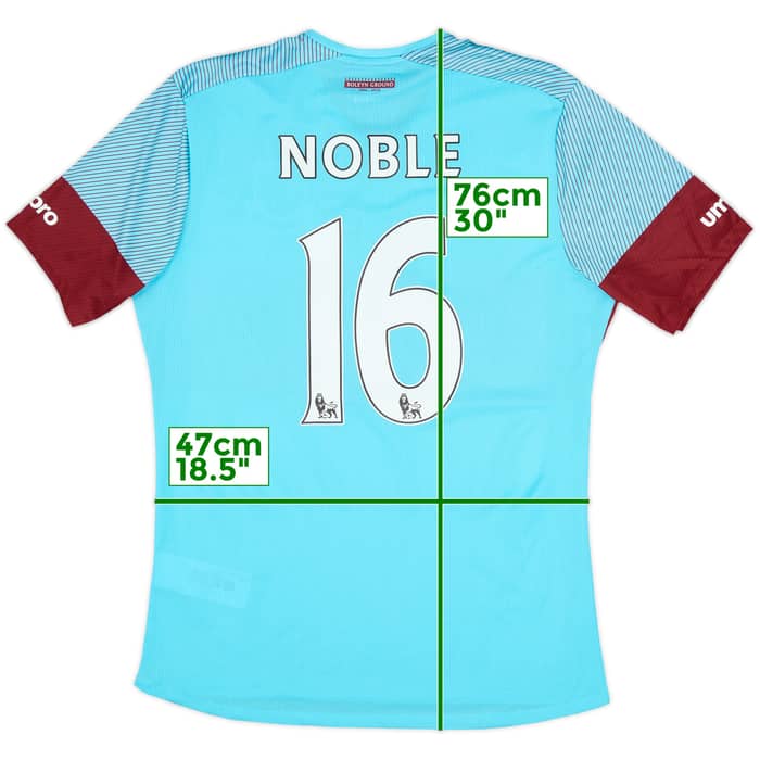 2015-16 West Ham Away Shirt Noble #16 - 8/10 - (M)