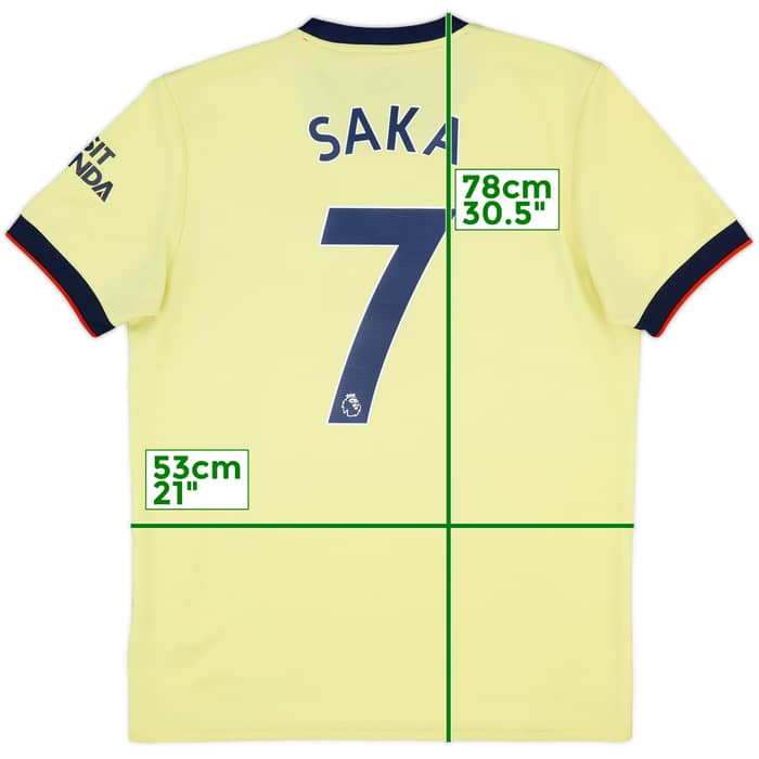 2021-22 Arsenal Away Shirt Saka #7 - 7/10 - (L)