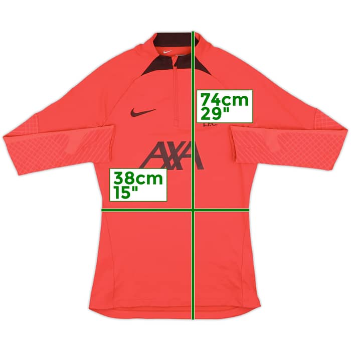 2022-23 Liverpool Nike 1/4 Zip Drill Top - 8/10 - (XS)