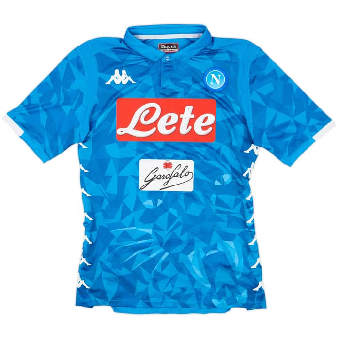 2018-19 Napoli Authentic Signed Home Shirt - 7/10 - (M)