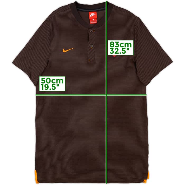 2017-18 Roma Nike Polo Shirt - 9/10 - (L)