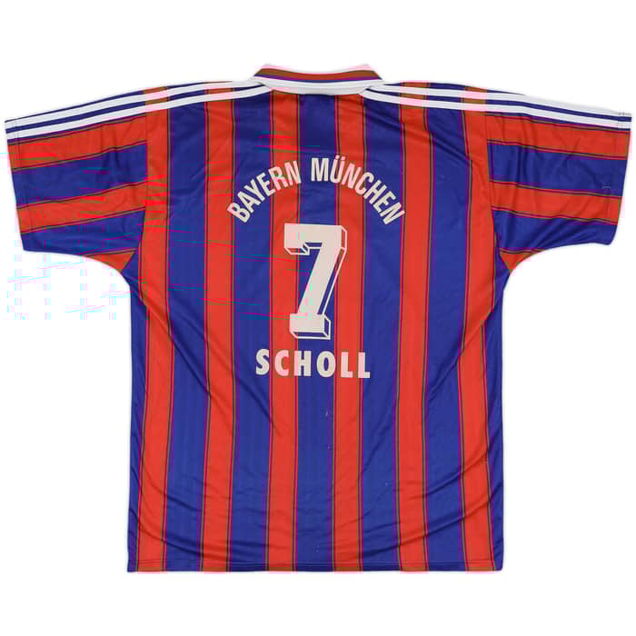 1995-97 Bayern Munich Home Shirt Scholl #7 - 6/10 - (L)