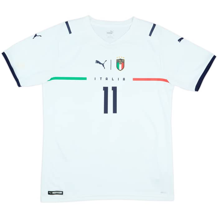 2021 Italy Away Shirt Berardi #11 - 7/10 - (M)
