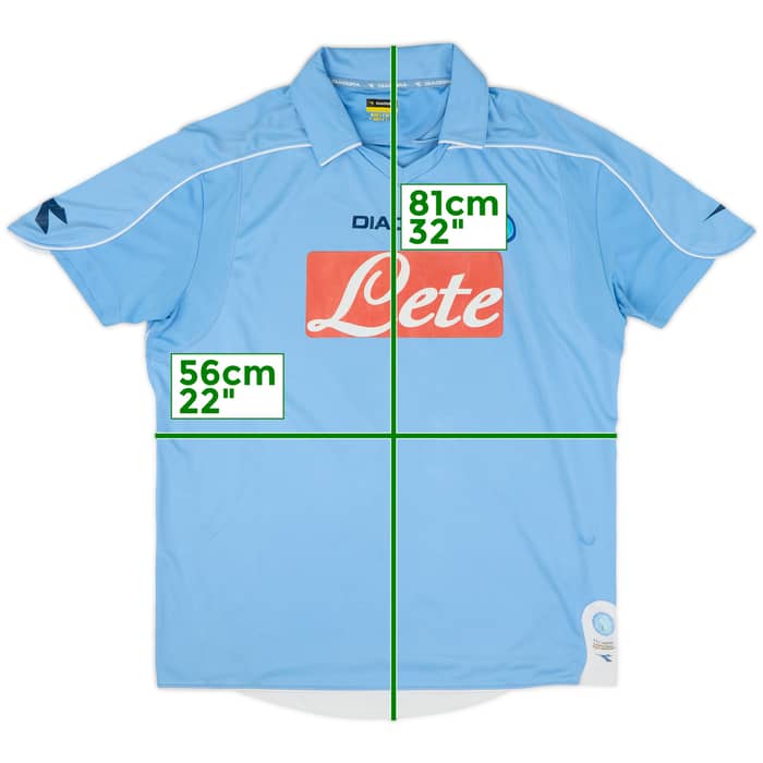 2008-09 Napoli Basic Home Shirt - 6/10 - (XL)
