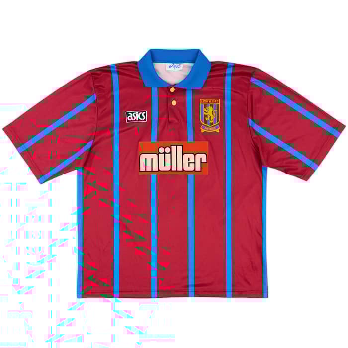 1993-95 Aston Villa Home Shirt McGrath #5 - 8/10 - (L)