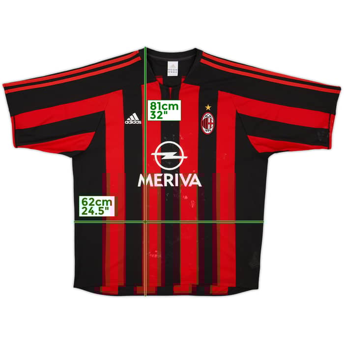 2003-04 AC Milan Home Shirt - 5/10 - (XL)