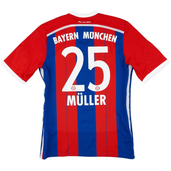 2014-15 Bayern Munich Home Shirt Muller #25 - 6/10 - (M)