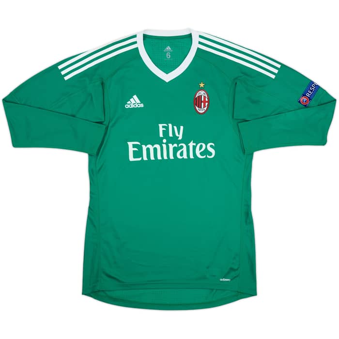 2017-18 AC Milan Player Issue GK Shirt - 8/10 - (M)