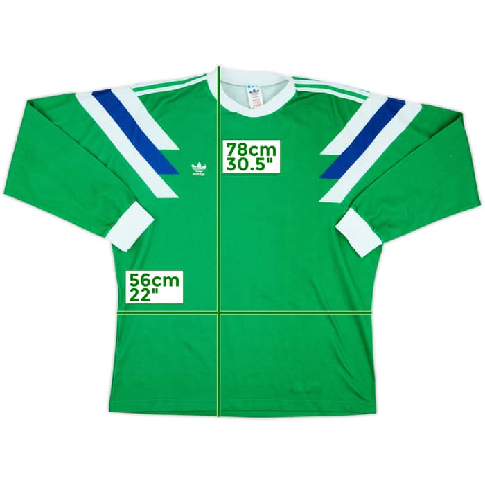 1980s adidas Template L/S Shirt #10 - 9/10 - (XL)