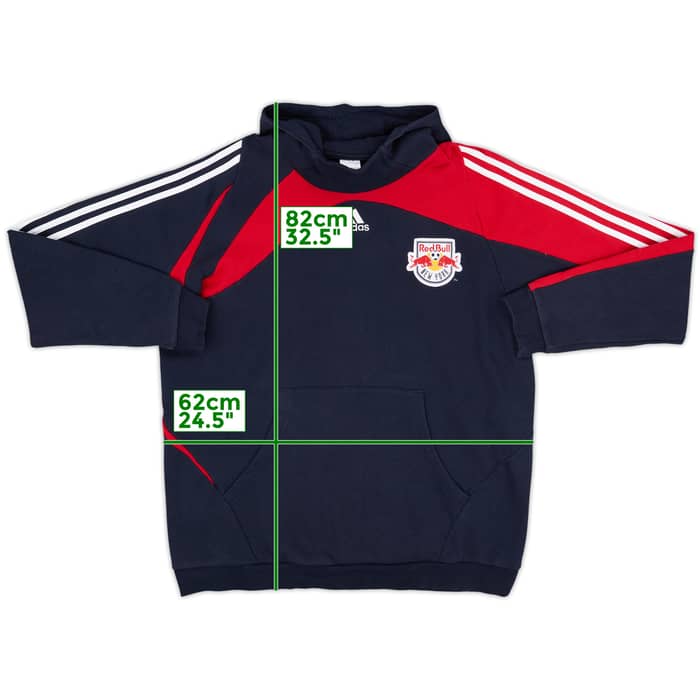 2008-09 New York Red Bulls adidas Hooded Top - 8/10 - (XXL)