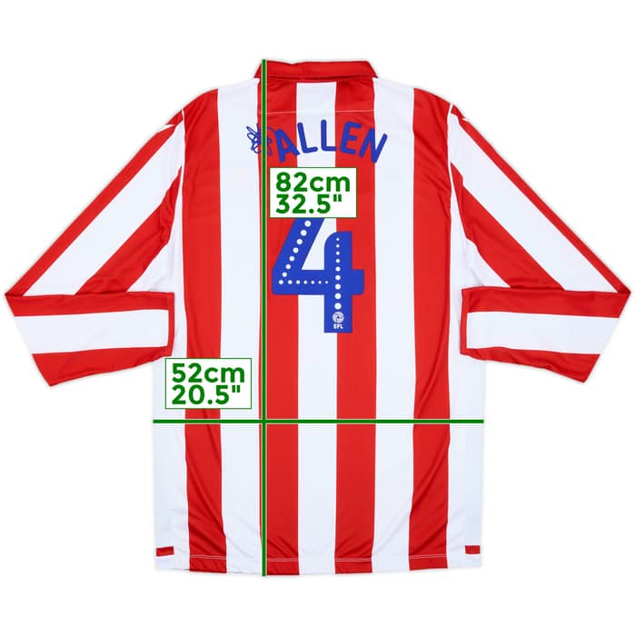 2019-20 Stoke City Home L/S Shirt Allen #4 - 8/10 - (XXL)