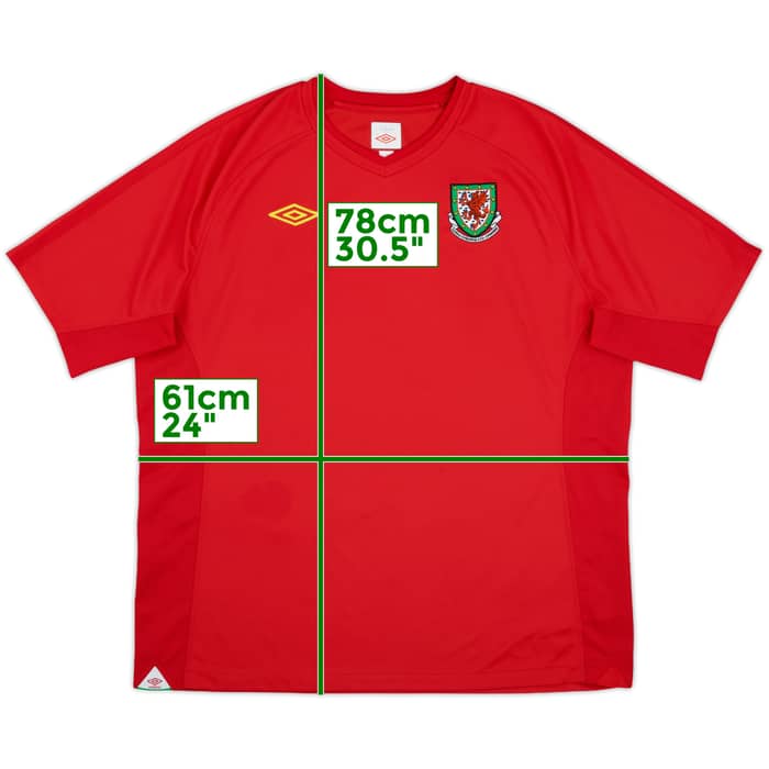 2010-11 Wales Home Shirt - 9/10 - (XXL)